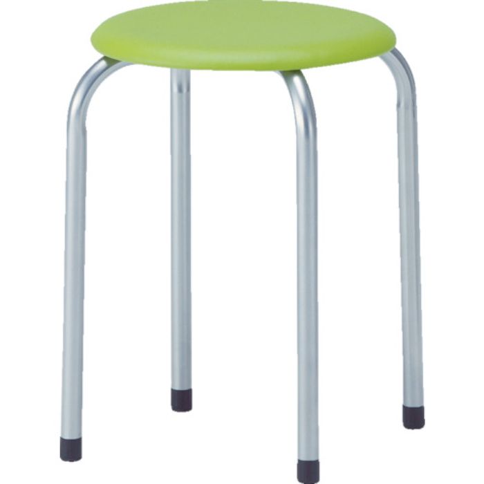TRUSCO 丸イス 塗装脚 Φ320XH445 グリーン(Tcode:8183820)