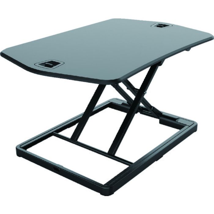 TRUSCO ガス圧式卓上PCデスク ウルトラスリム 黒 770×490(Tcode:2065409)