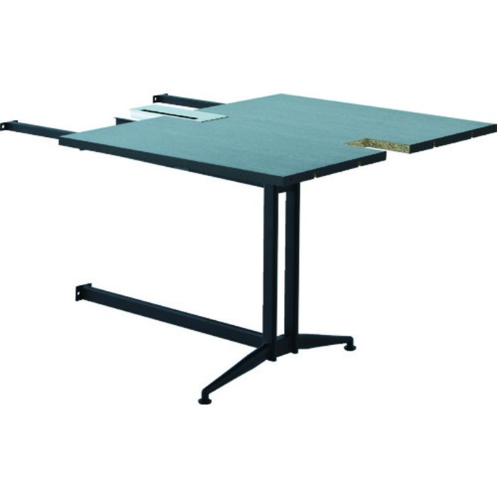 TRUSCO T字脚大会議テーブル 増連 W800×D1000×H720 ダーク(Tcode:2076183)