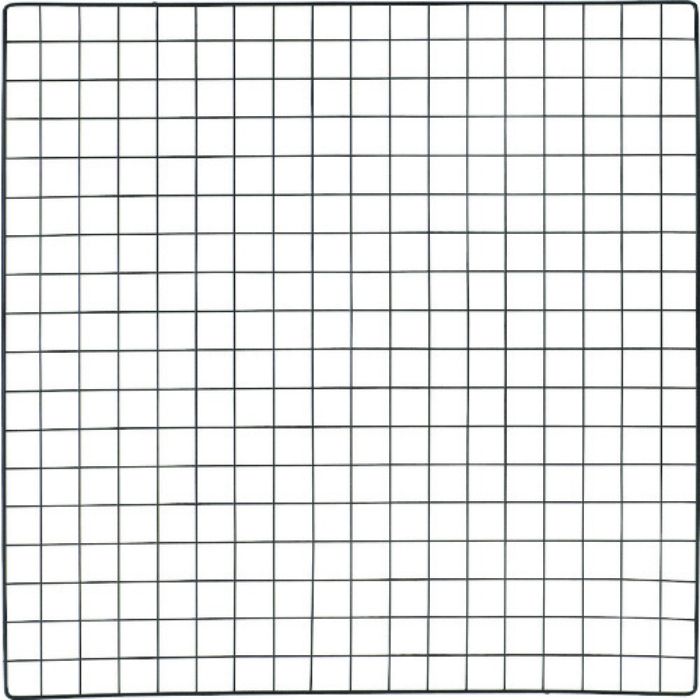 TRUSCO 棚用ディスプレイネット 金具付 900X900 黒(Tcode:5127718)