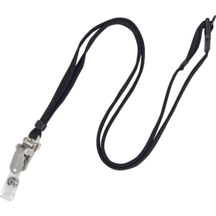 TRUSCO 脱着式名札用ストラップ 黒(Tcode:3821212)
