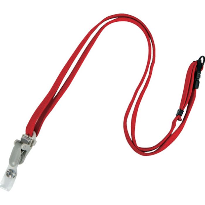 TRUSCO 脱着式名札用ストラップ 赤(Tcode:3821210)