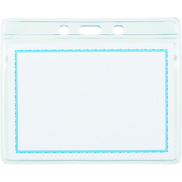 TRUSCO ソフト名札ケースファスナー付 特大サイズ 10枚入(Tcode:7813317)