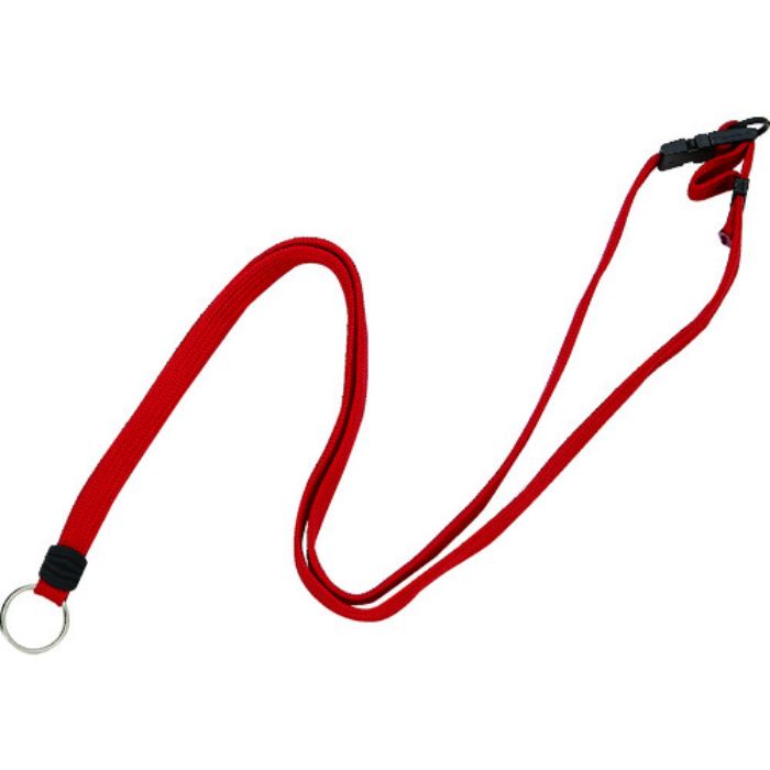 TRUSCO リールクリップ名札用ストラップ 赤(Tcode:1612547)