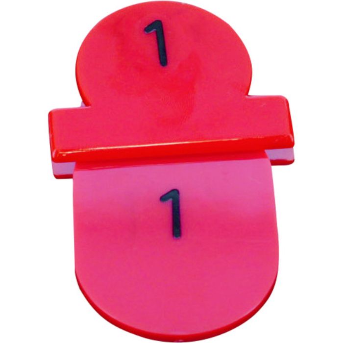 TRUSCO 親子札 1〜10 赤(Tcode:8563647)