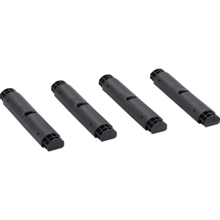 TRUSCO プラ棚用 脚のみ4本セット 高さ372mm用 つや消しブラック(Tcode:2629921)