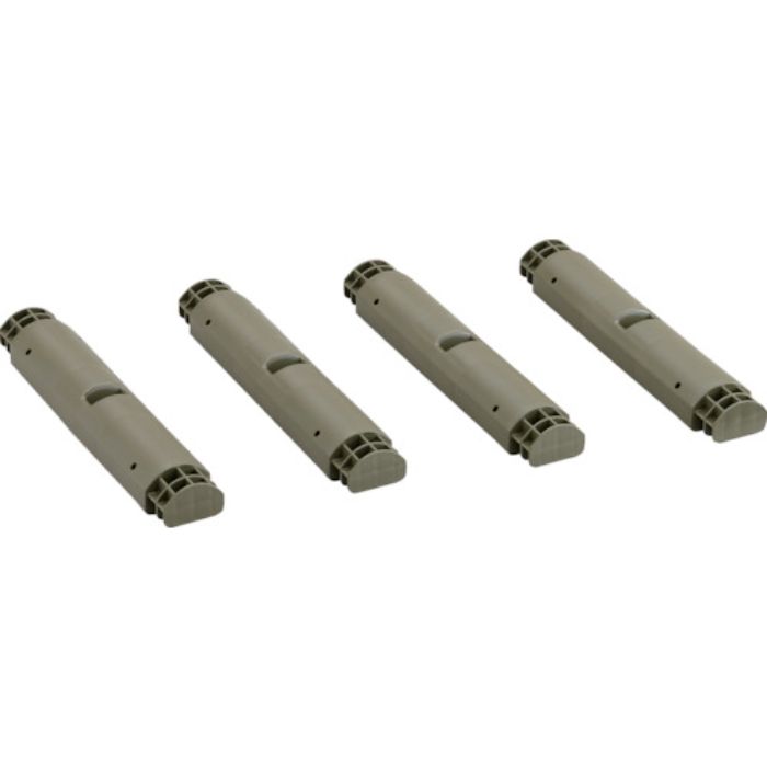 TRUSCO プラ棚用 脚のみ4本セット 高さ372mm用 つや消しОD(Tcode:2572856)