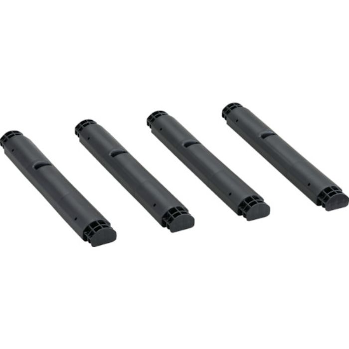 TRUSCO プラ棚用 脚のみ4本セット 高さ515mm用 つや消しブラック(Tcode:2629939)