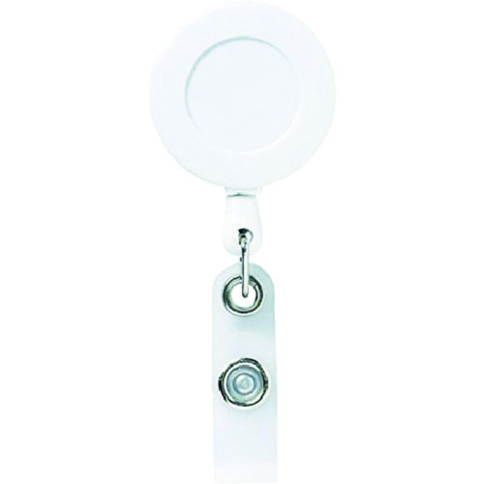 TRUSCO リール付クリップ 白(Tcode:7813422)