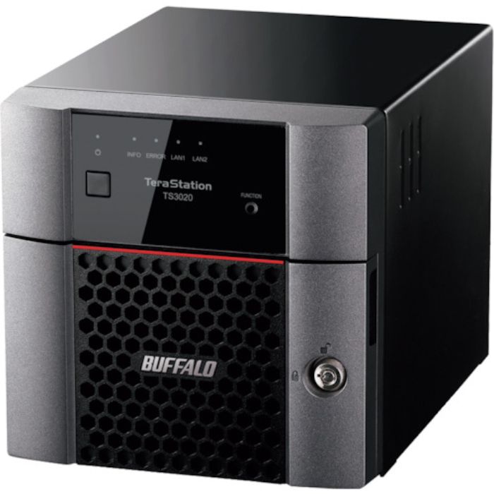 バッファロー TeraStation TS3220DNシリーズ 2ベイデスクトップNAS 4TB(Tcode:3822038)