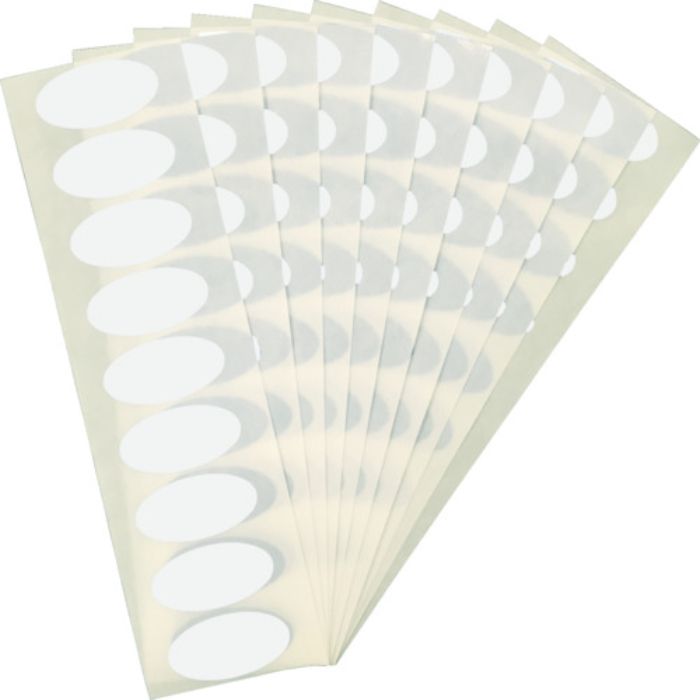 TRUSCO セキュリティシール 転写なし 楕円 英字 90枚1組(白)(Tcode:3769227)