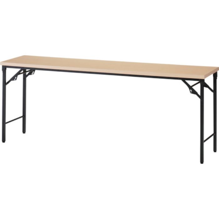 TRUSCO 折りたたみ会議テーブル 1200X450XH700 棚板なし ナチュラル(Tcode:2555366)