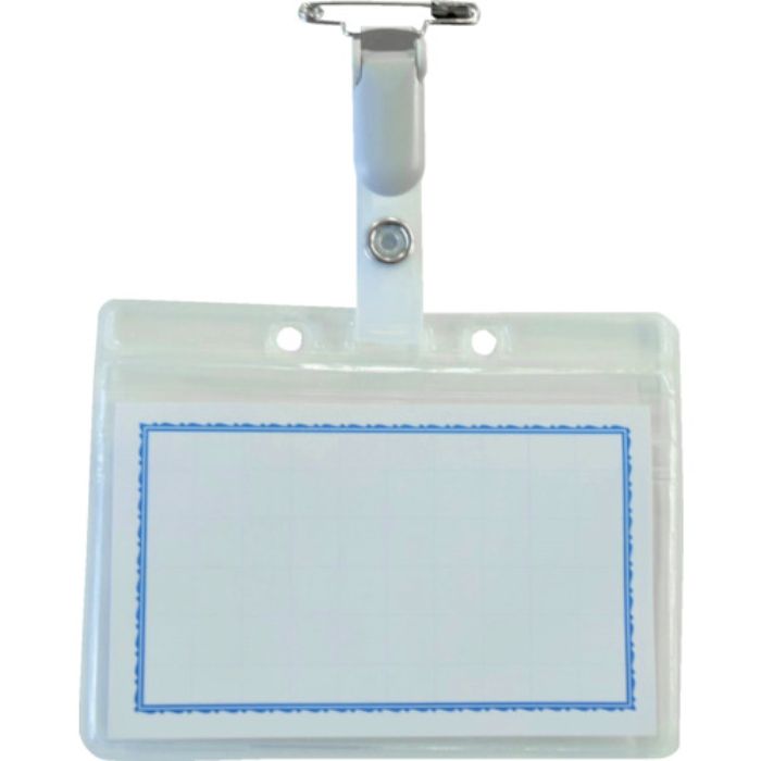 TRUSCO タッグ名札 ファスナー付き 名刺サイズ 90X55mm(Tcode:2572861)