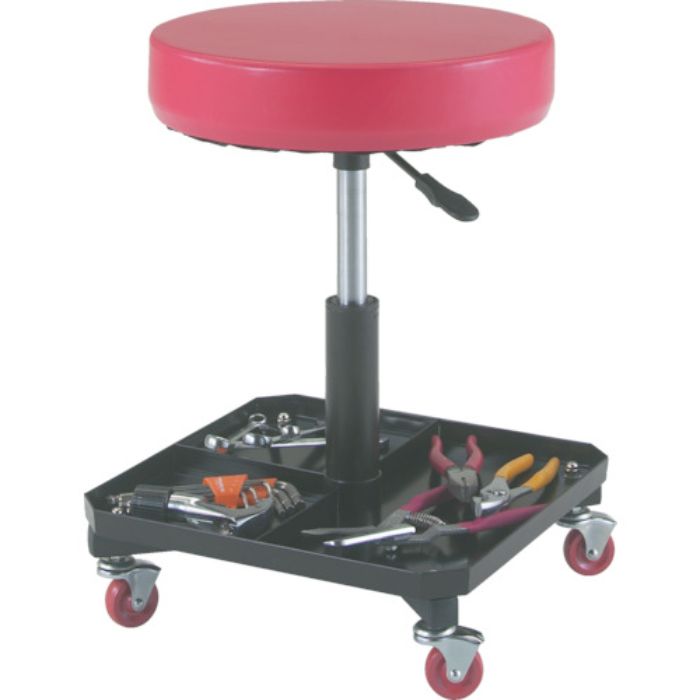 TRUSCO 工具入れ付作業椅子 Φ370×H430〜555(Tcode:2889200)