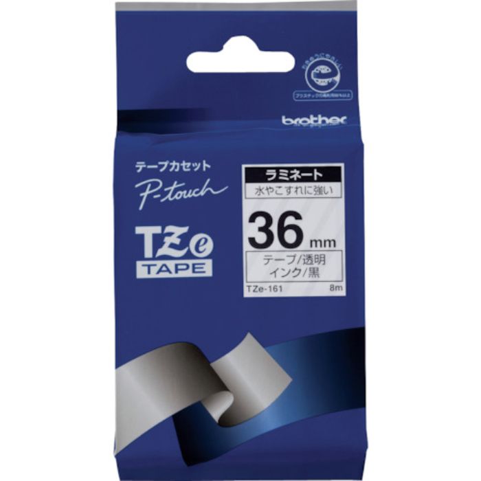 ブラザー Tzeテープ 黒文字/透明地/36mm(Tcode:3846173)