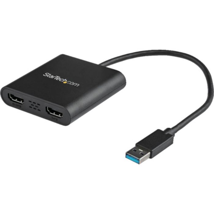 スターテック ディスプレイアダプター/USB-A - 2x HDMI/USB 3.0/Winのみ対応(Tcode:4929741)