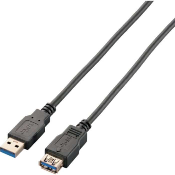 エレコム USB3.0延長ケーブル A-Aタイプ 2.0m ブラック