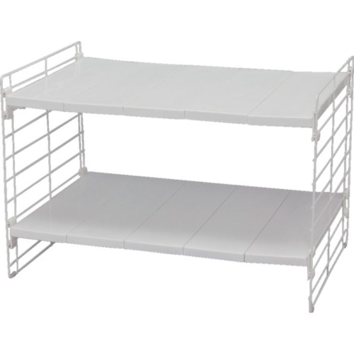 IRIS 246254 シンク下伸縮棚2段 USD-2V ホワイト(Tcode:8275187)