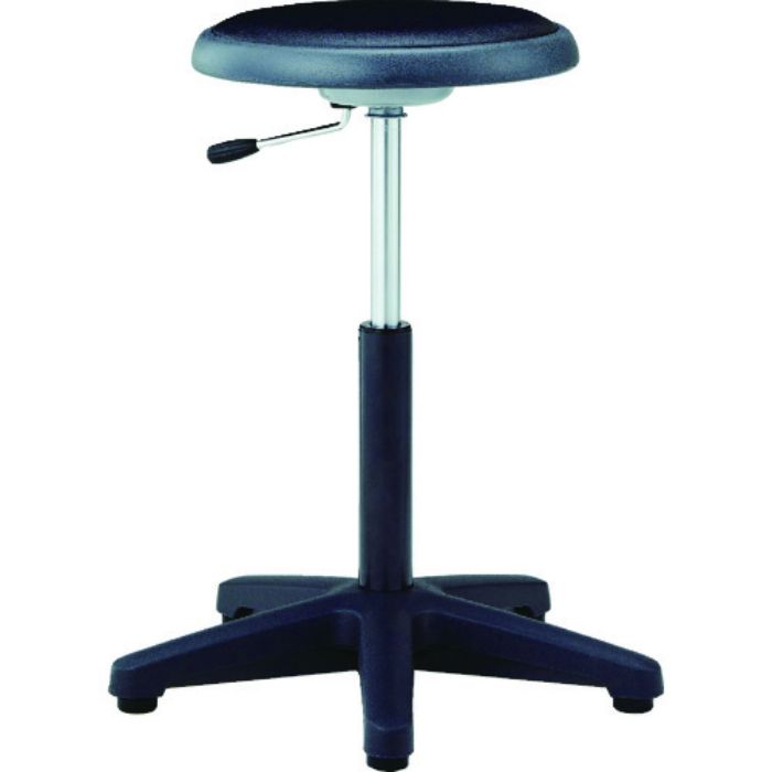 TRUSCO 作業用チェア ガス調整式 Φ360XH495-640 ブラック(Tcode:8185227)