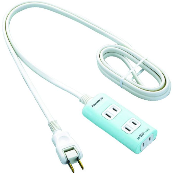 Panasonic ザ・タップQ 3コ口 2mコード付 グリーン(Tcode:7995482)