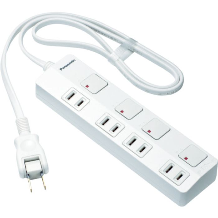 Panasonic ザ・タップZ ACアダプター対応 4コ口 1mコード付 ホワ(Tcode:7622457)