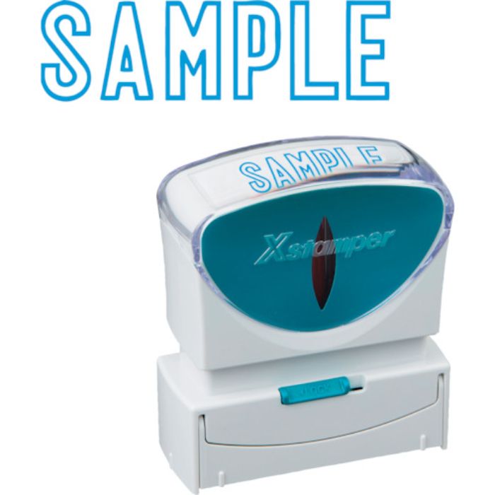 シヤチハタ スタンプ ビジネス用 キャップレス B型 藍 SAMPLE X2-B-10023(Tcode:2506500)