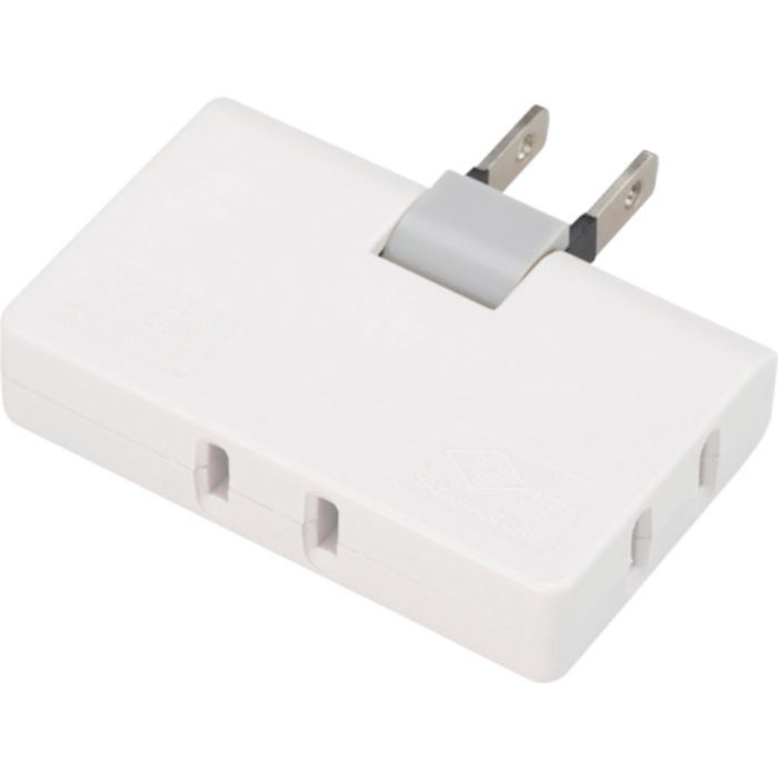 YAZAWA コーナータップ3個口ホワイト(Tcode:3696671)