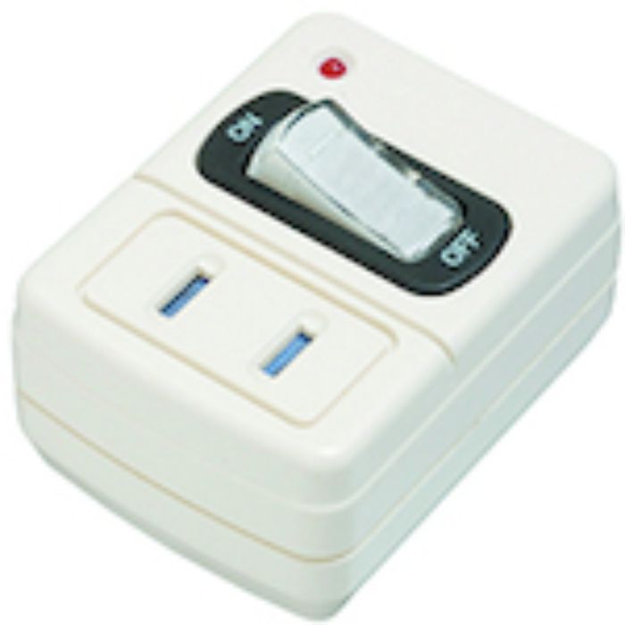 YAZAWA 雷サージ付省エネタップ1個口白(Tcode:4067895)