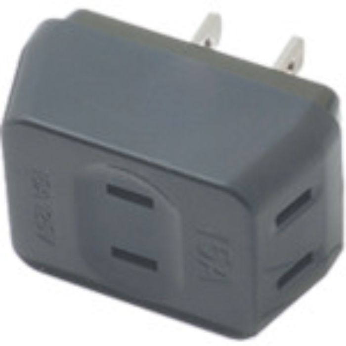 YAZAWA 耐トラ付トリプルタップ3個口黒(Tcode:3696663)