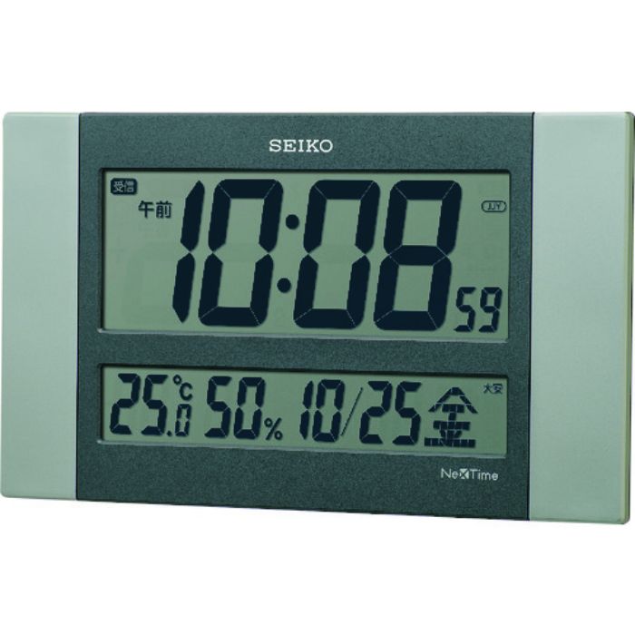 SEIKO 電波時計 セイコーネクスタイム ZS451S 銀色 150×260×26mm(Tcode:2208600)