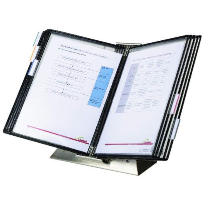 tarifold　掲示用抗菌ファイルスタンド(ステンレス)　スタンドタイプ　A4×10