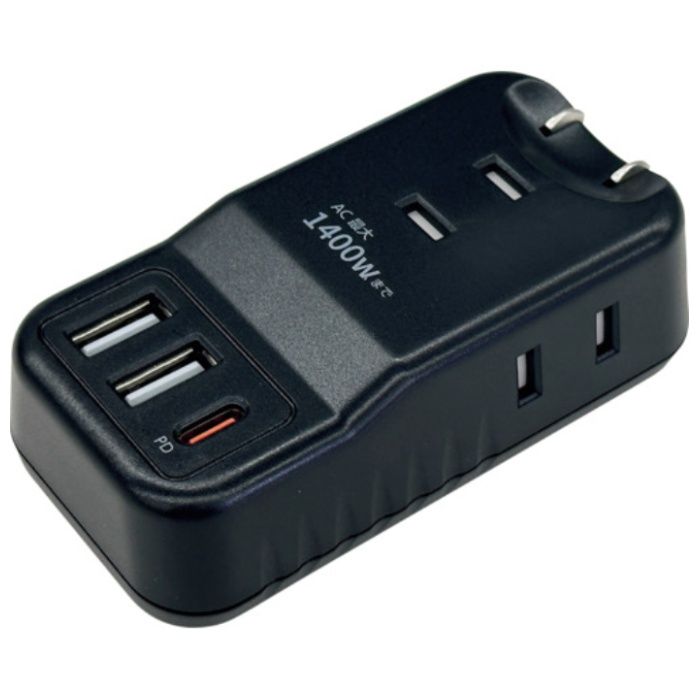 air-J　業界最小クラスモバイルタップACX3,USBX2,type-c(PD20W)X1　WH