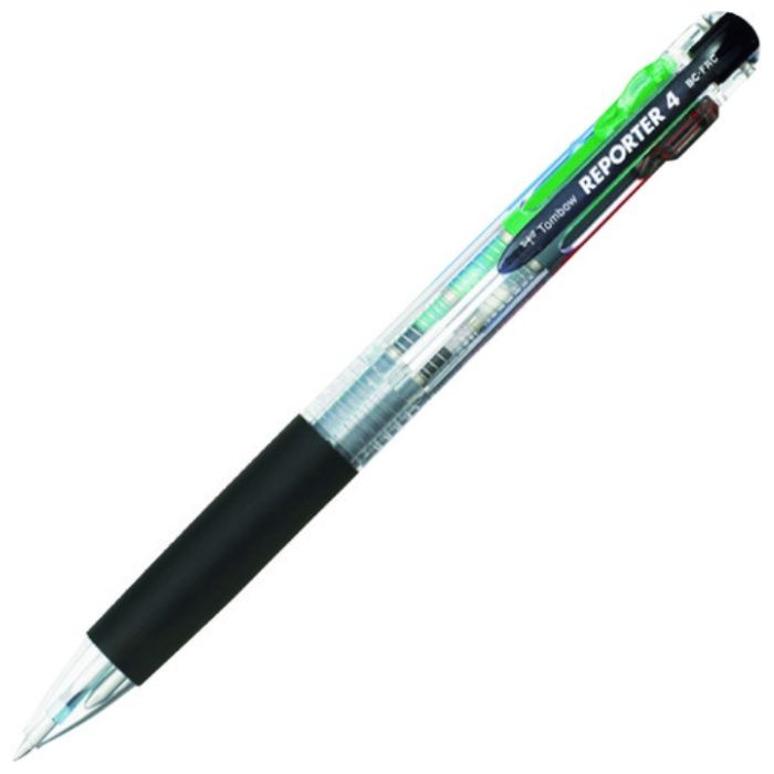 Tombow　4色ボールペン　リポーター4　透明