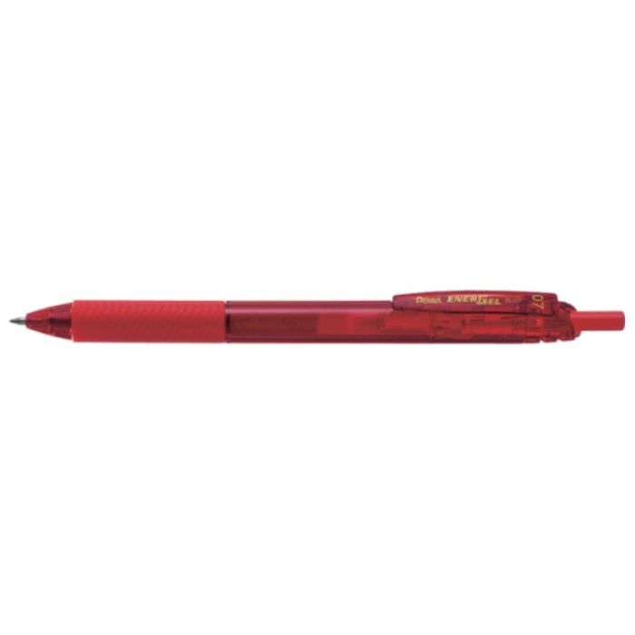 PENTEL　ボールペン　エナージェル　エス　0.7mm　赤