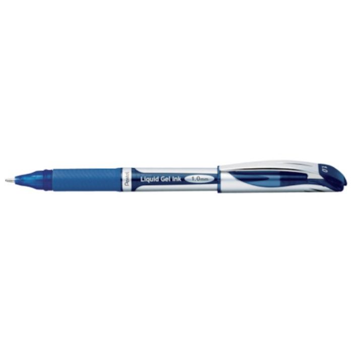 PENTEL　ボールペン　エナージェル　キャップ式　1.0mm　青