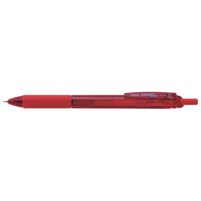 PENTEL　ボールペン　エナージェル　エス　0.3mm　赤