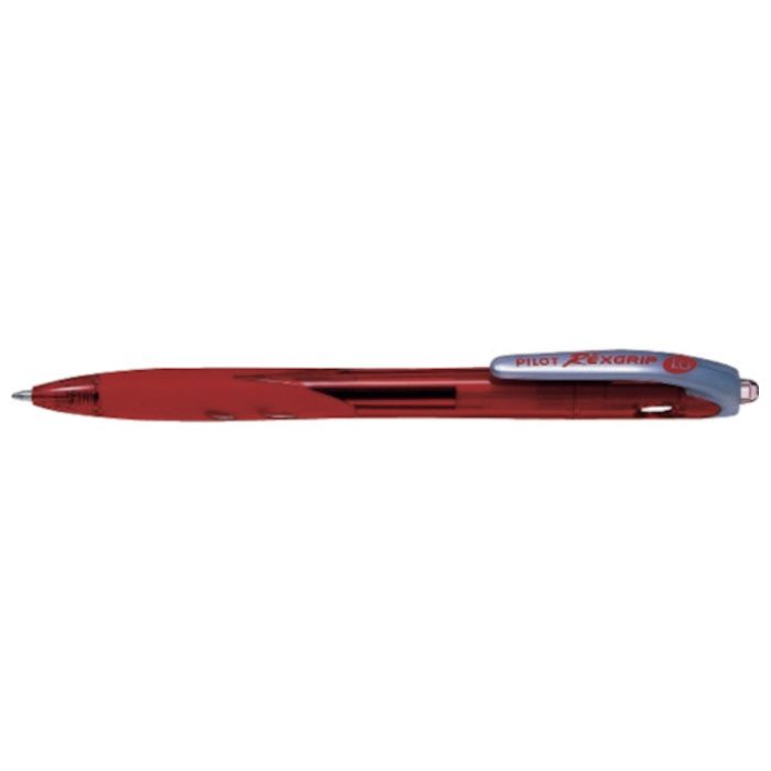 PILOT　油性ボールペン　レックスグリップ　中字　レッド