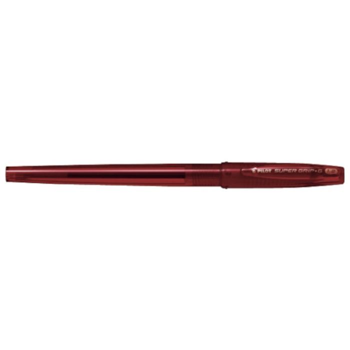 PILOT　油性ボールペン　スーパーグリップG　キャップ式　レッド