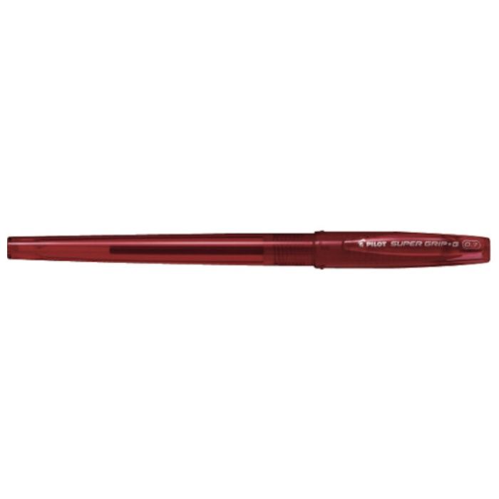 PILOT　油性ボールペン　スーパーグリップG　キャップ式　レッド