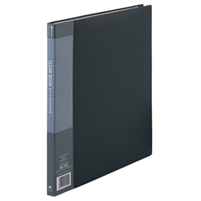 JTX　88738)クリア-ブック20P　A4S灰1冊D047J-GY