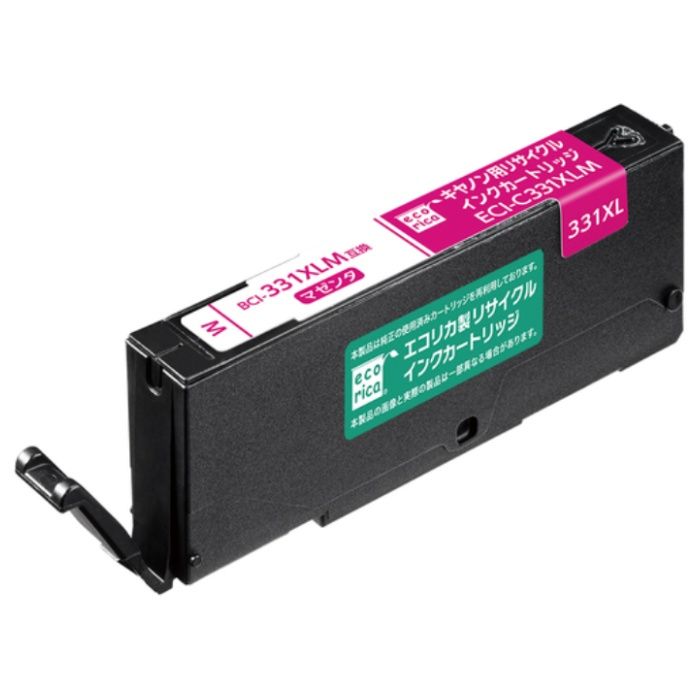 ecorica　BCI-331XLM互換リサイクルインク大容量　マゼンタ