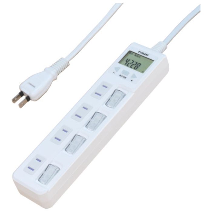 EXHEART　電源タップ　賢く節電スイッチ付きタップ　4口　2m