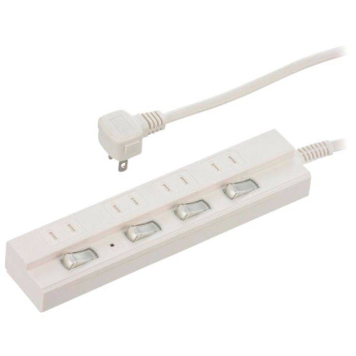 OHM　4口3m節電タップ雷ガード付22