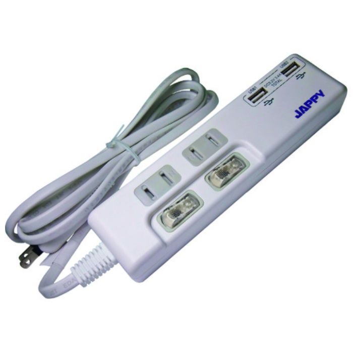 JAPPY　USB充電ポート付タップ