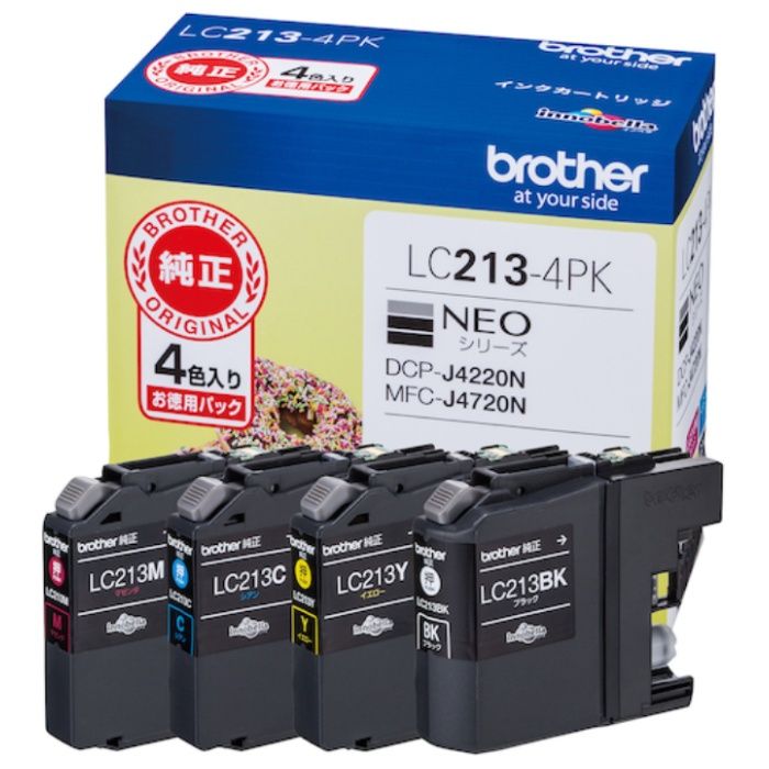 brother　インクカートリッジ　LC213-4PK　4色パック