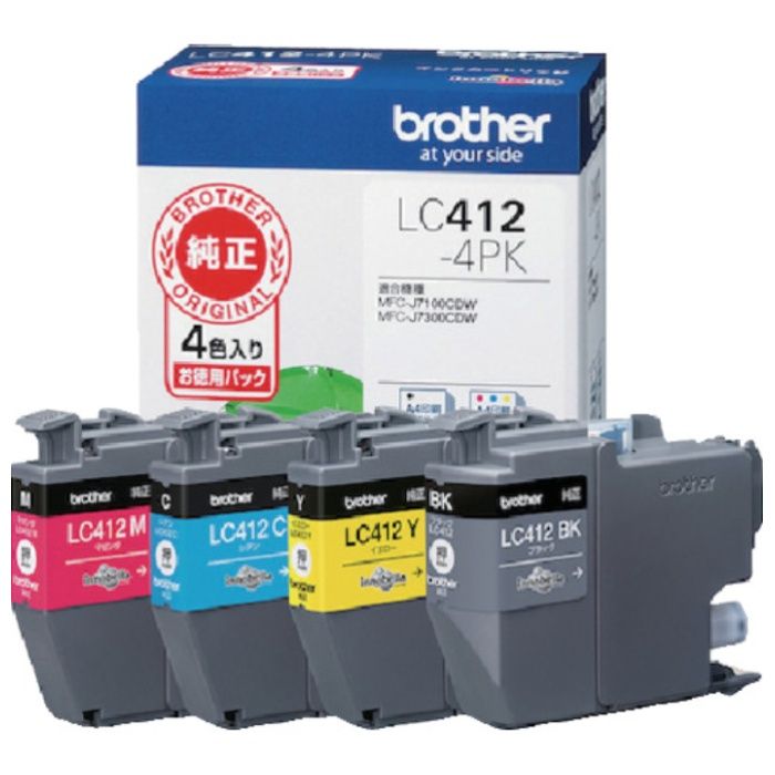brother　LC412-4PK　インクカートリッジ　4色パック
