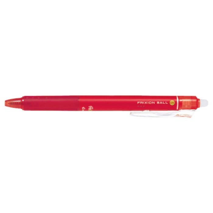 PILOT　まとめ買い　消せるボールペン　フリクションボールノック　0.5　レッド　10本セット