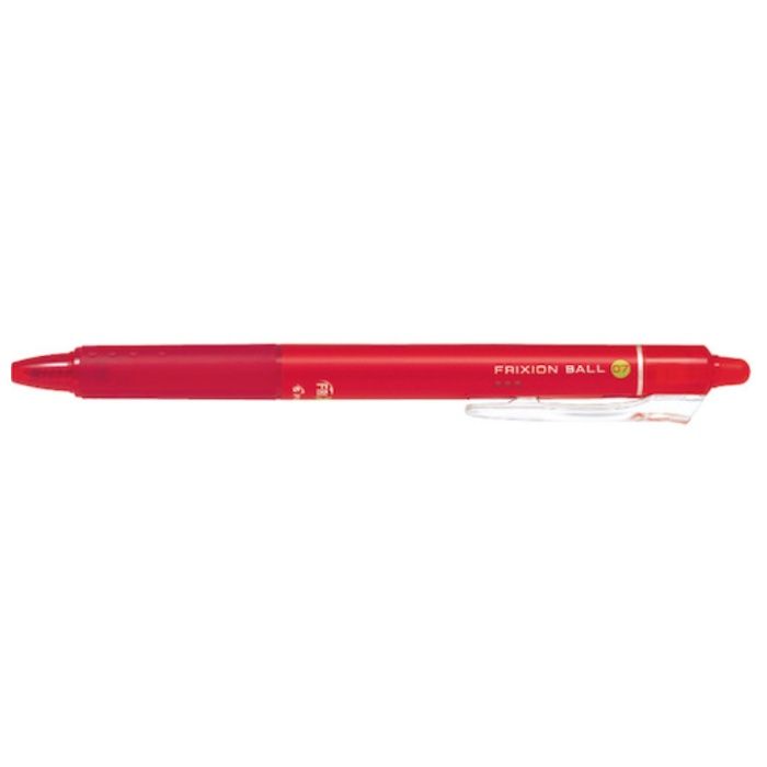 PILOT　まとめ買い　消せるボールペン　フリクションボールノック　0.7　レッド　10本セット