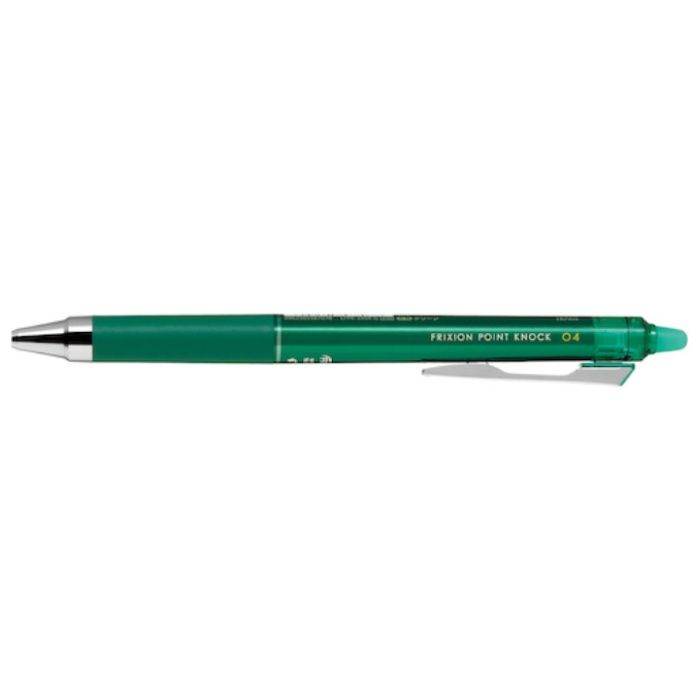 PILOT　まとめ買い　消せるボールペン　フリクションボールポイントノック　0.4　グリーン　10本セット