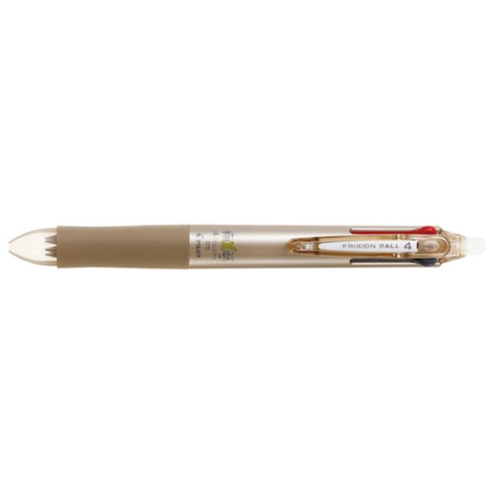 PILOT　まとめ買い　消せるボールペン　フリクションボール4　0.5　黒・赤・青・緑4色ボールペン　シャンパンゴールド　10本セット